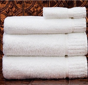 27x54 Premium White Hotel Towels, Shower Towels 17 lb/dz