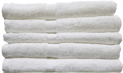  3 Luxury Hotel & SPA Quality Bath Towels 27X52 100% Ring Spun  Cotton, Dobby Border and Dobby Edge, (White, 27X50) : Home & Kitchen